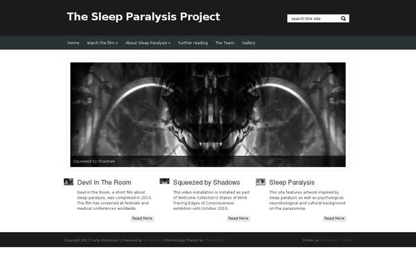 thesleepparalysisproject.org site used Eachnight