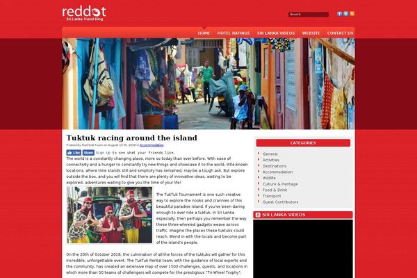 thesrilankatravelblog.com site used Reddotblog