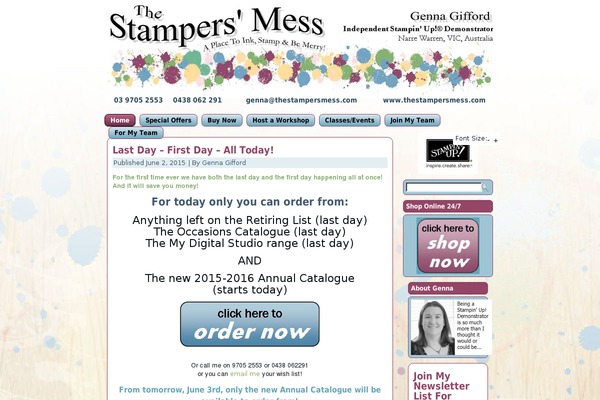 thestampersmess.com site used Stampersmess