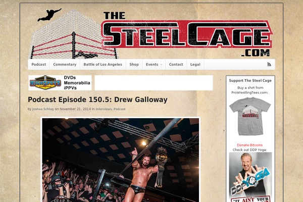 thesteelcage.com site used Vidcast