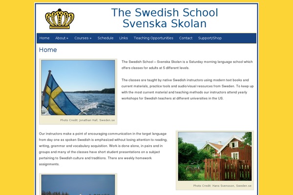 theswedishschool.org site used Swedishschool