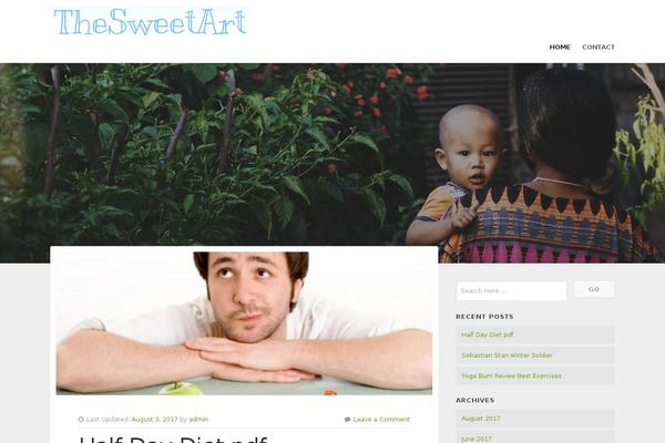 thesweetart.com site used GivingPress Lite