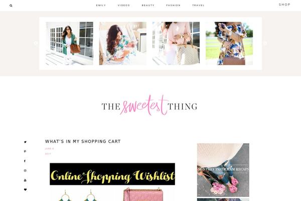 thesweetestthingblog.com site used The_sweetest_thing