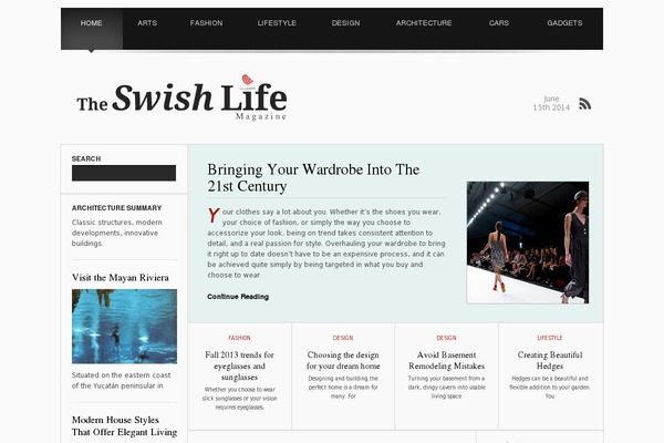 swish WordPress theme, websites list used swish theme swish theme websites examples