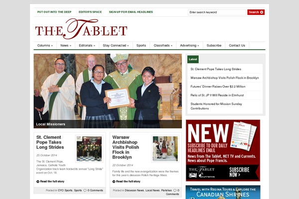 thetablet.org site used Parish