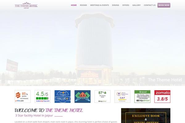 Resort theme site design template sample