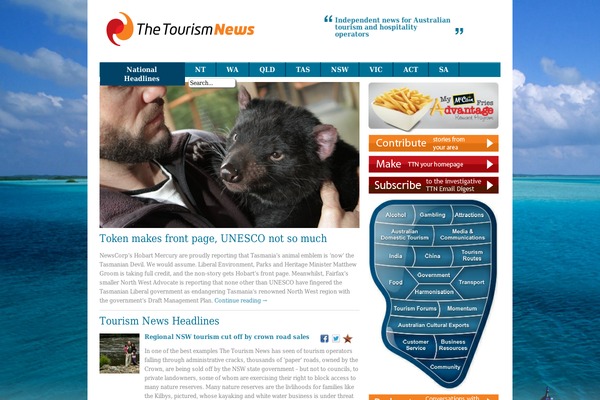 thetourismnews.com.au site used Daynight-child-theme