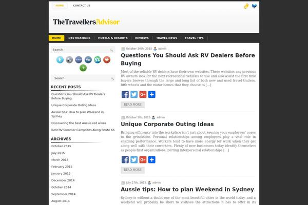 thetravellersadvisor.com site used Dcs