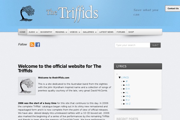 thetriffids.com site used Evolvepro