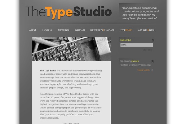 thetypestudio.com site used Typestudio