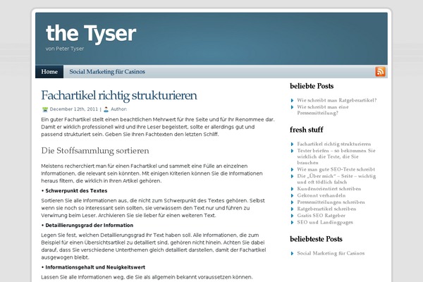 thetyser.com site used AlbinoMouse