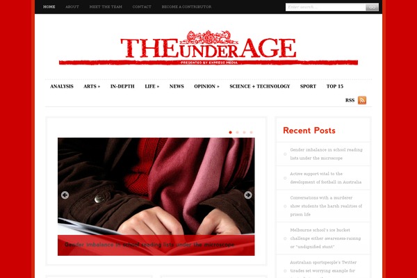 theunderage.com.au site used Mise