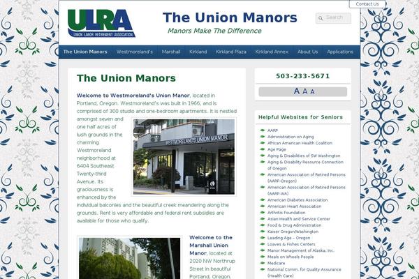 theunionmanors.org site used Catch-box-child