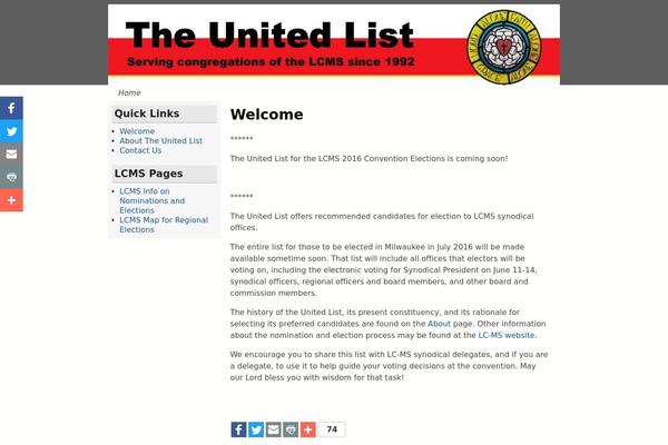 WordPress website example screenshot