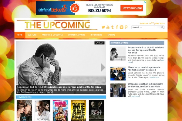 theupcoming.co.uk site used Theupcoming