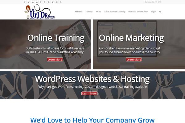 WordPress website example screenshot