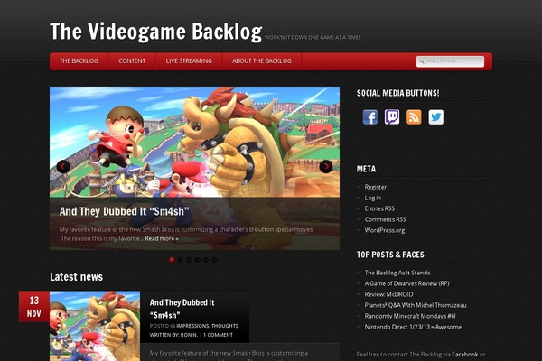 WordPress website example screenshot