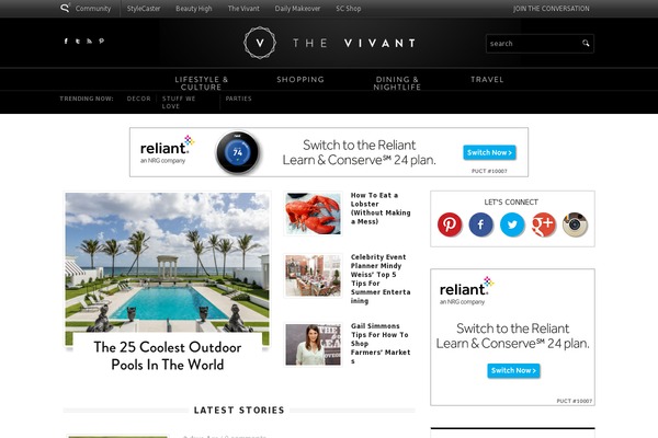 thevivant.com site used Drizzle-mag