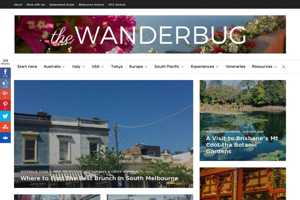 thewanderbug.com site used Canard-wpcom