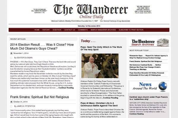 thewandererpress.com site used Wanderer