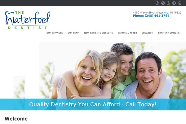 thewaterforddentist.com site used Theme26