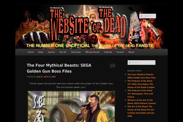 thewebsiteofthedead.com site used Twentyeleven-old