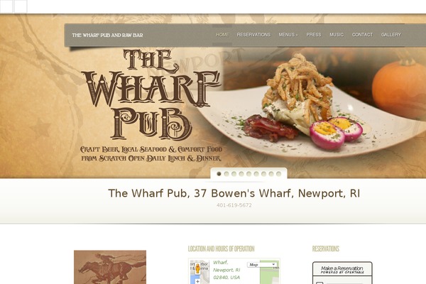 thewharfpubnewport.com site used Blog-mall