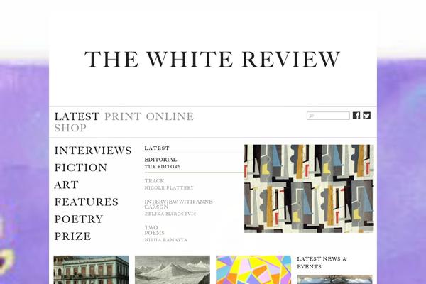 thewhitereview.org site used Thewhitereview_2017_new