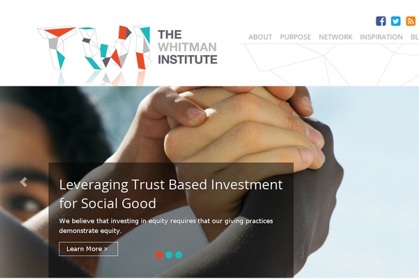 thewhitmaninstitute.org site used Twi
