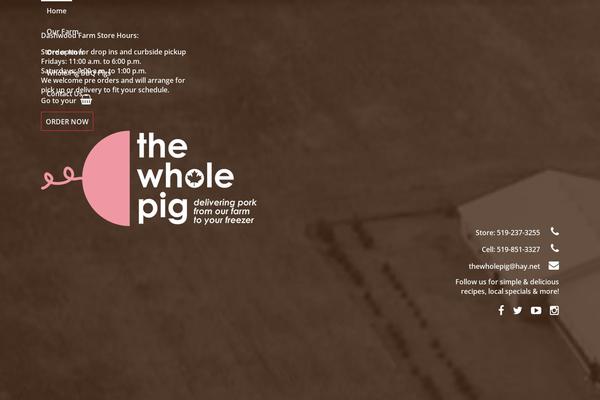 thewholepig.ca site used Thewholepig