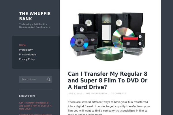 WordPress website example screenshot