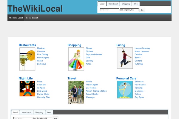 thewikilocal.com site used Mx_parallax-pro