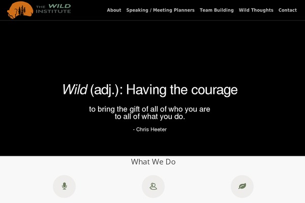 thewildinstitute.com site used Wild-institute
