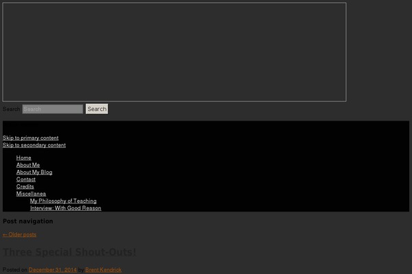 WordPress website example screenshot