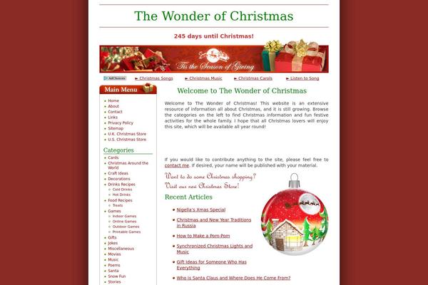 thewonderofchristmas.com site used Christmas Gifts