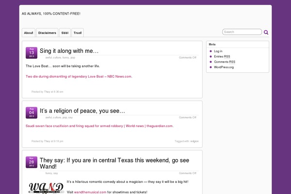 WordPress website example screenshot