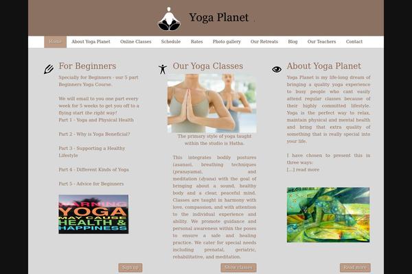 yogastudio theme websites examples