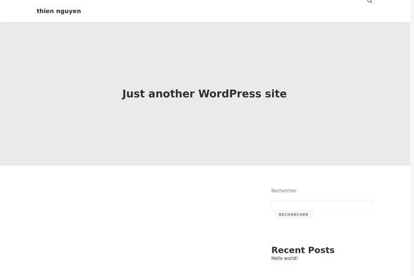 WordPress website example screenshot