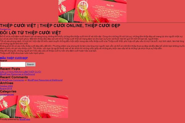 WordPress website example screenshot