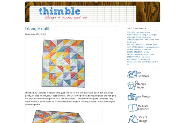 thimble.ca site used Blossom Chic