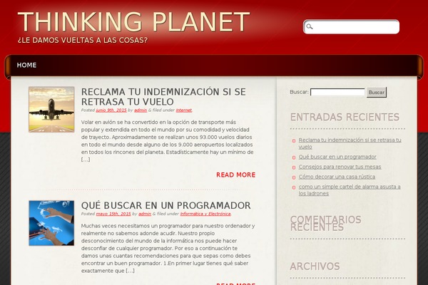 thinkingplanet.es site used Grace-mag
