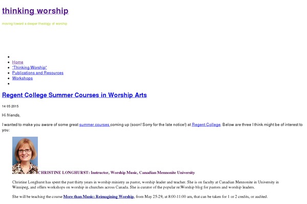 WordPress website example screenshot