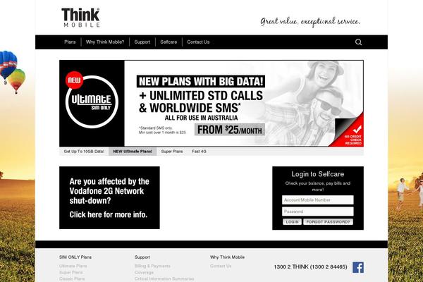 thinkmobile.com.au site used Thinkmobile
