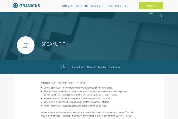 Granicus theme site design template sample
