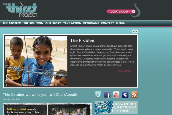thirstproject.org site used Thirst-project