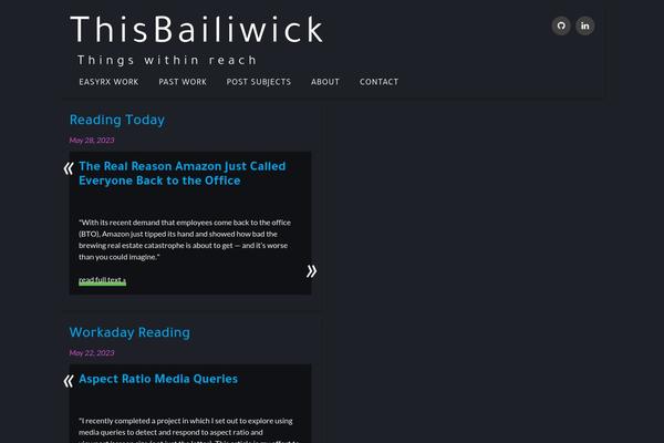 thisbailiwick.com site used Thisbailiwick