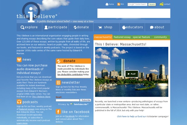 WordPress website example screenshot