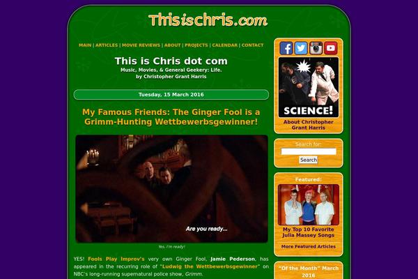thisischris.com site used Infimum