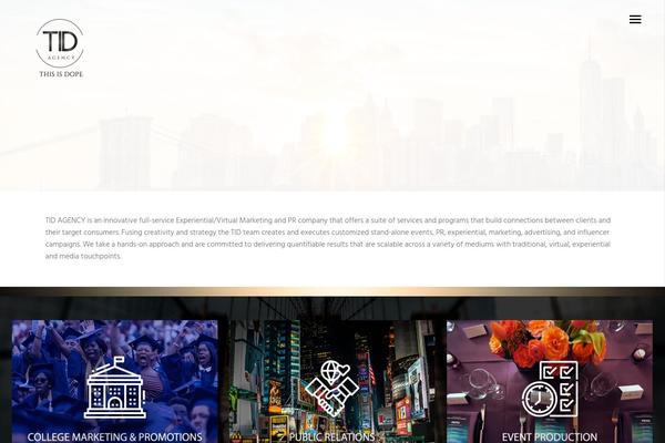 Dani theme site design template sample