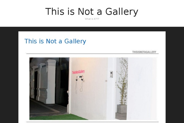 thisisnotagallery.com site used Mantle